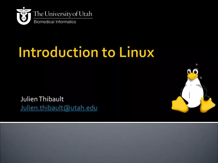 PPT - Introduction to Linux PowerPoint Presentation, free download - ID ...