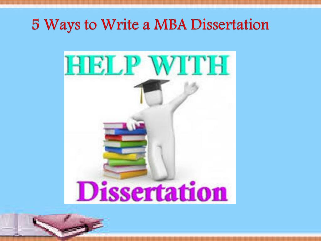 what is dissertation in mba