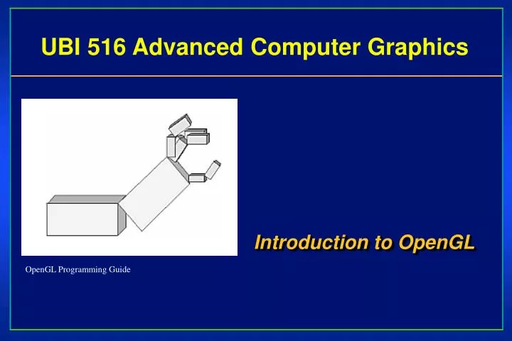 ub i 516 advanced computer graphics n.