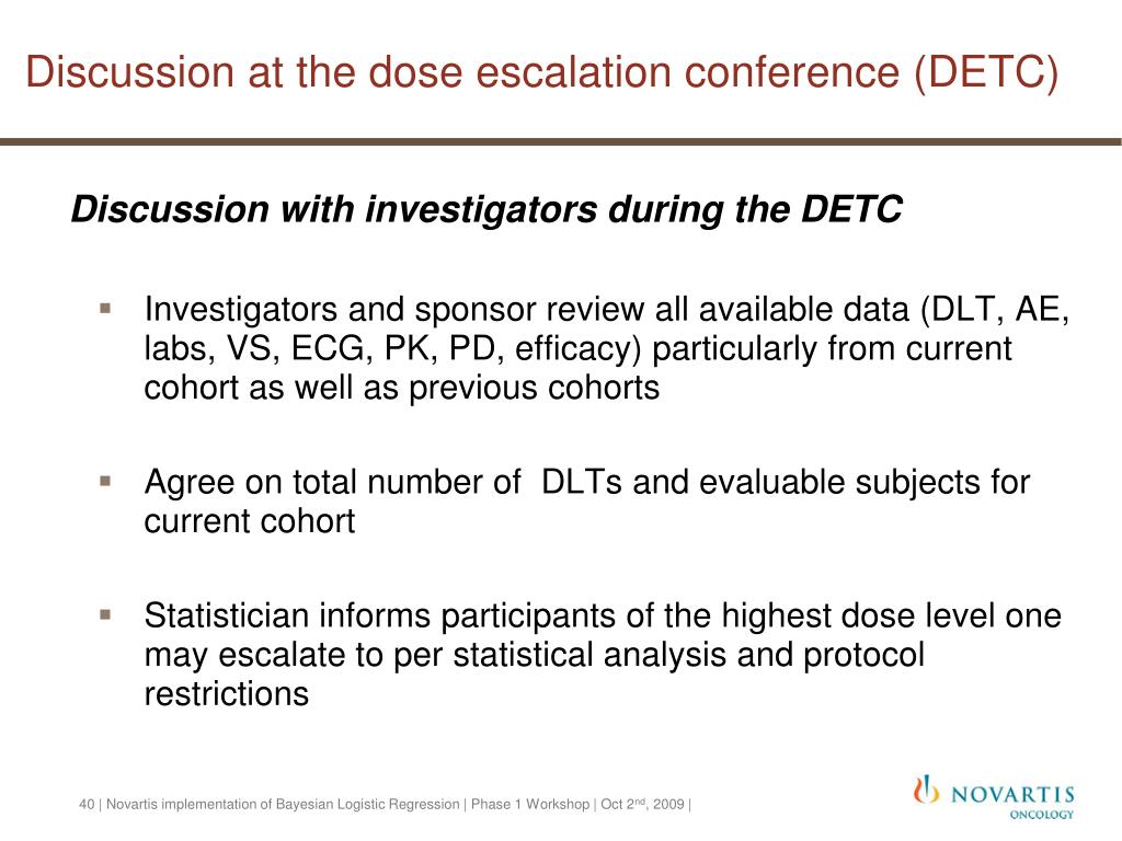 PPT - Implementation of Bayesian Logistic Regression for dose ...