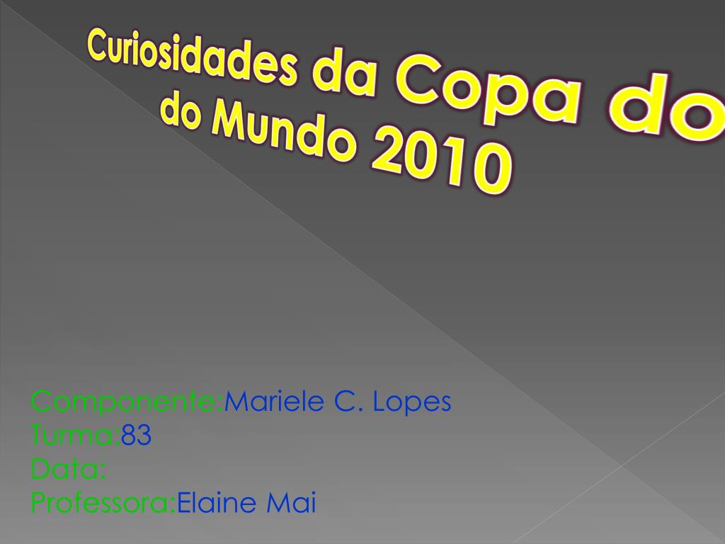 PPT - Copa do Mundo 2014 PowerPoint Presentation, free download