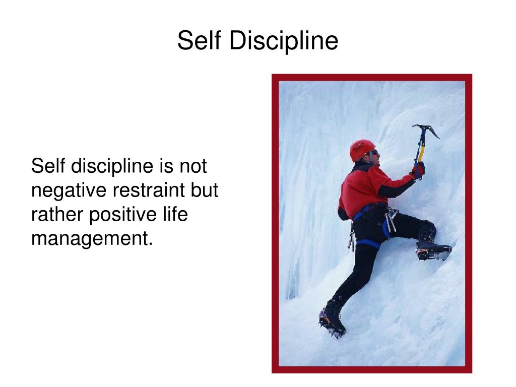 presentation on self discipline