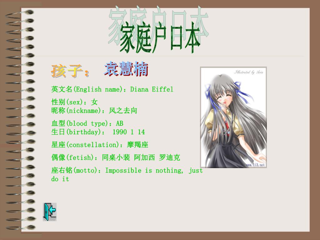 Ppt 家庭户口本powerpoint Presentation Free Download Id