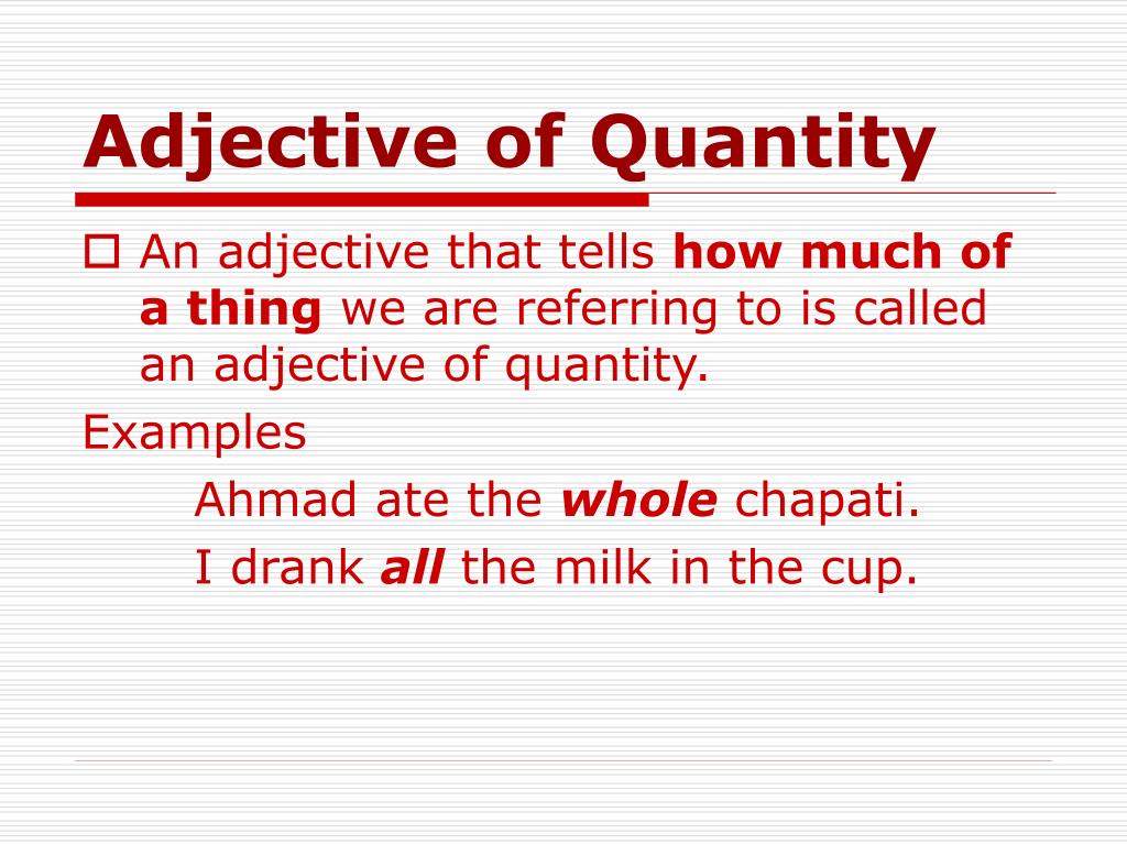 Adjective Of Quantity L 