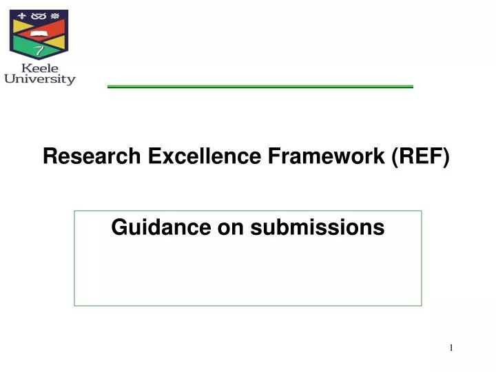 research excellence framework ref n.