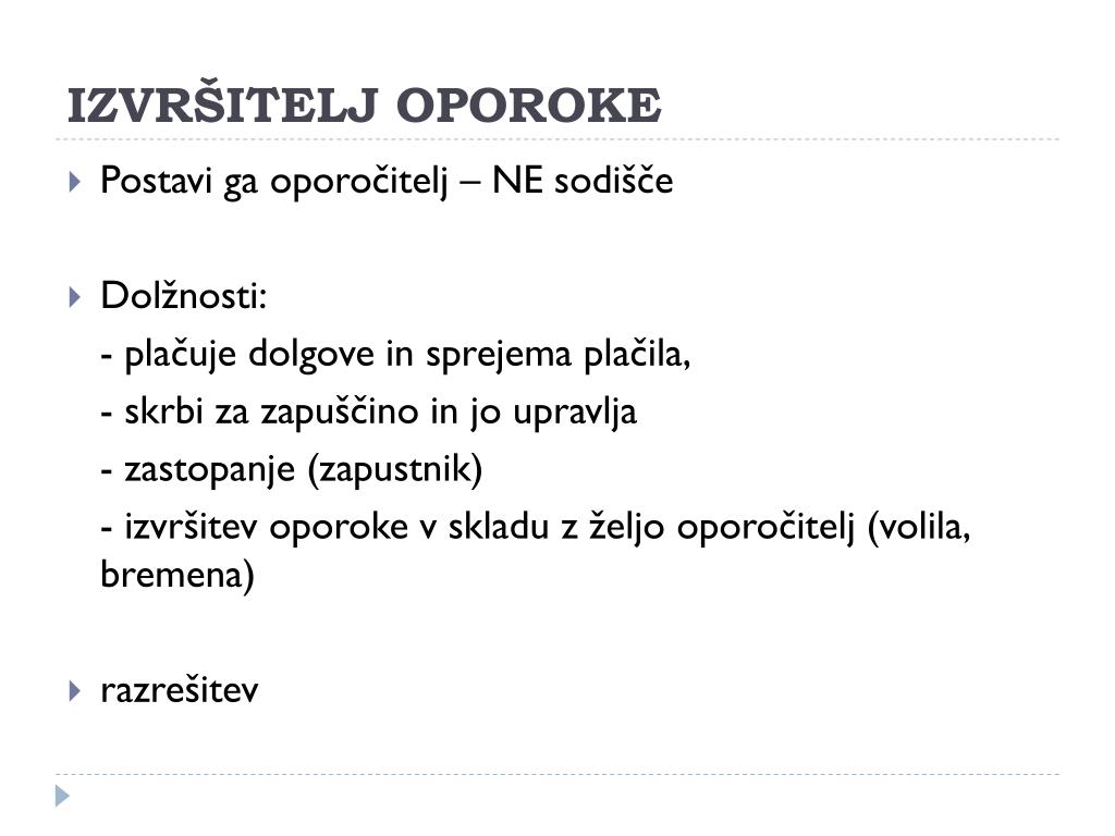 PPT - OPOROČNA DOLOČILA PowerPoint Presentation, free download - ID:4155834