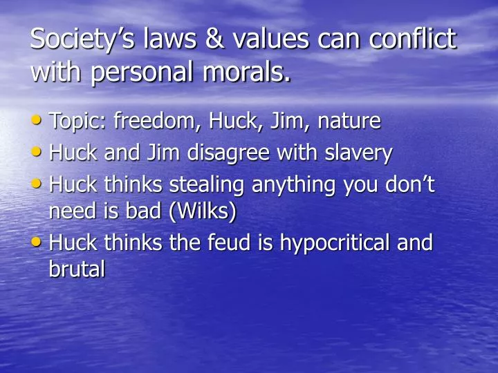 understanding the reason for huckleberry finns conflict with society Pap's teachings create a moral barrier between huck and society in the adventures of huck finn, the reason why huck finn - conflict paragraph. understanding the reason for huckleberry finns conflict with society Pap's teachings create a moral barrier between huck and society in the adventures of huck finn, the reason why huck finn - conflict paragraph.