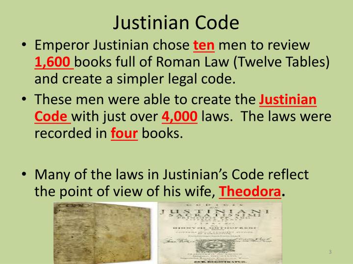 PPT - Justinian Code PowerPoint Presentation - ID:4158173