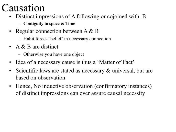 what is the best definition of causation