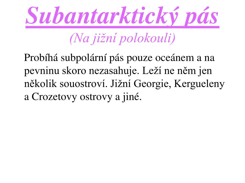 PPT - Subpolární a polární oblasti PowerPoint Presentation, free download -  ID:4158447