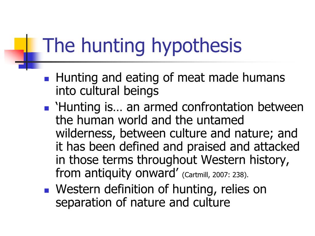 thesis hunting meaning