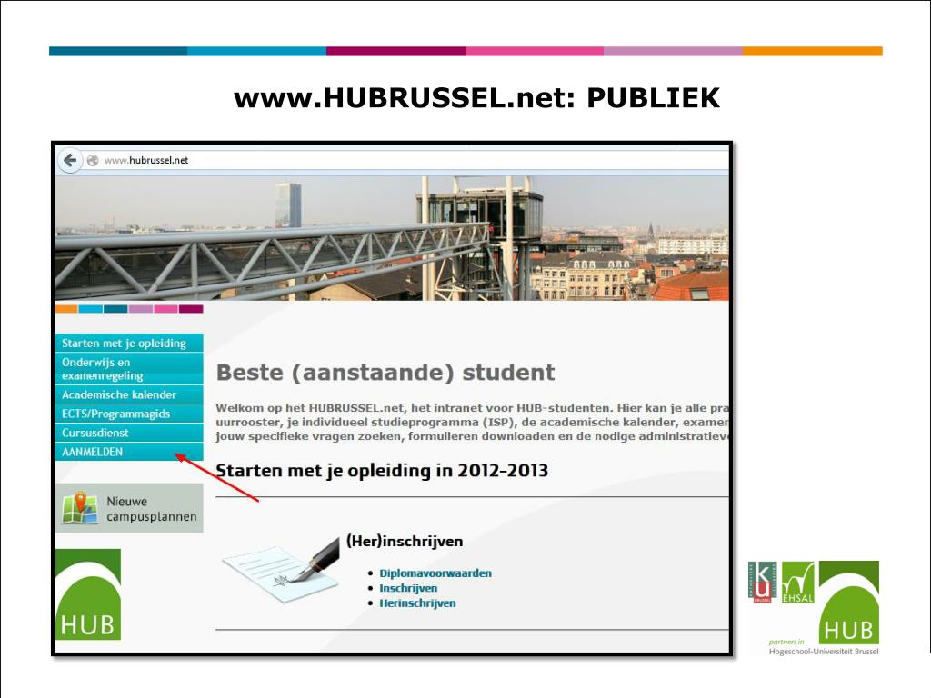 PPT - HUBRUSSEL DIGITAAL voor studenten AJ 2012-2013 PowerPoint  Presentation - ID:4160059