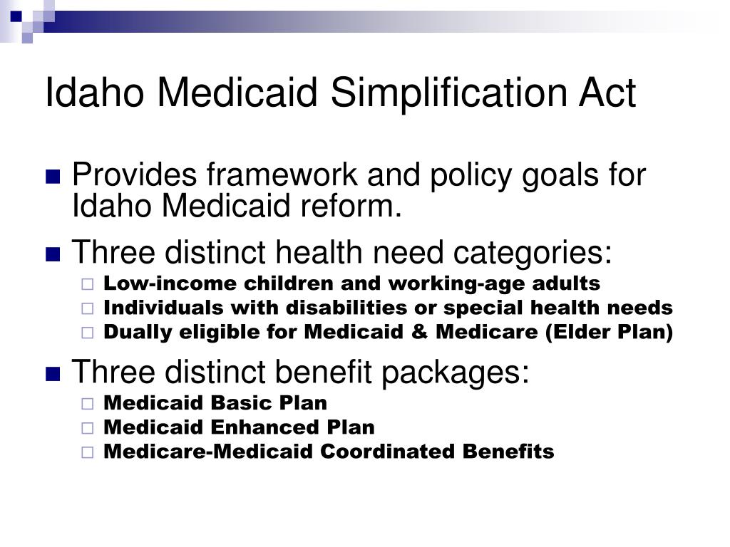 PPT Modernizing Idaho Medicaid ValueBased Reform Prevention/Wellness