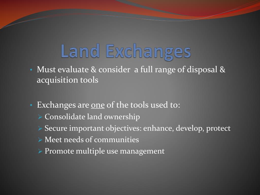 PPT M3(IFG)/BLM PROPOSED LAND EXCHANGE PowerPoint Presentation, free