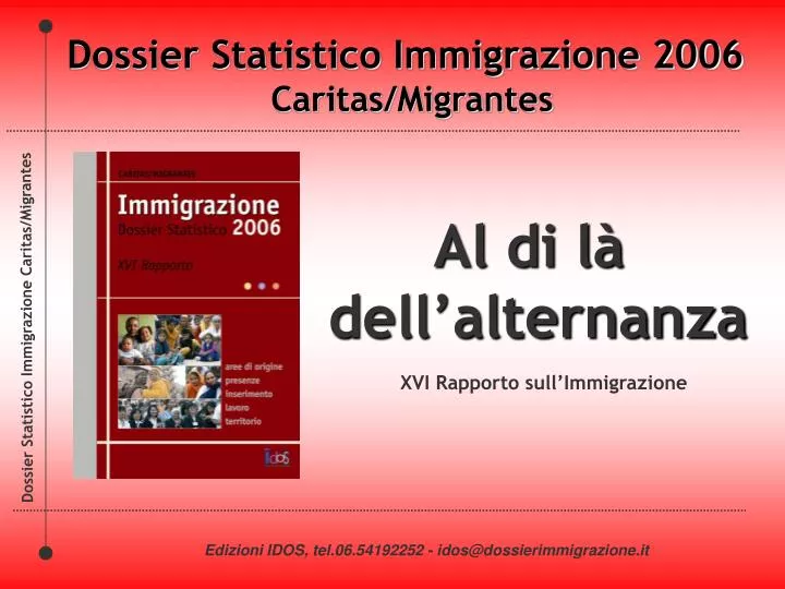 DOSSIER STATISTICO IMMIGRAZIONE 2011 SCARICARE