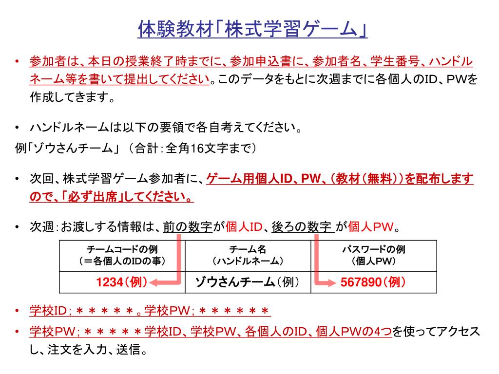 Ppt 株式シミュレーション学校教材 株式学習ゲーム 大学生向け導入時説明資料 Powerpoint Presentation Id Ppt 株式シミュレーション学校教材 株式学習ゲーム 大学生向け導入時説明資料 Powerpoint Presentation Id