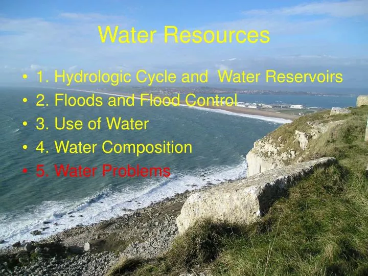 water resources n.