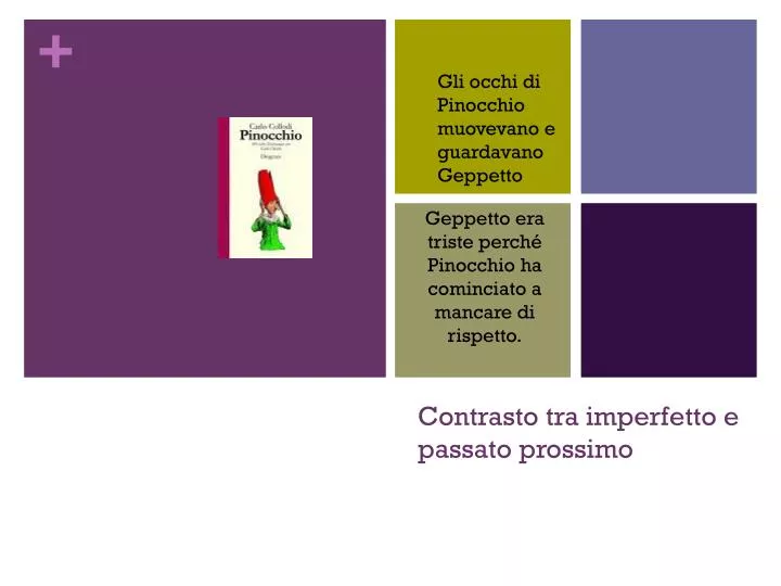 PPT Contrasto tra imperfetto e passato prossimo PowerPoint