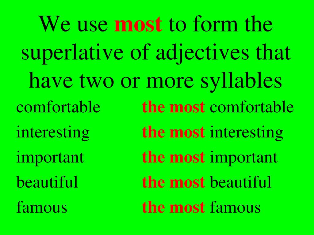 6 use the adjectives. Forms of adjectives. Much Superlative form. Superlative form of the adjectives many. Famous Superlative form of the adjectives.