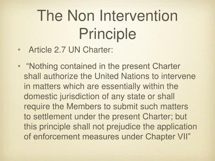 principle of intervention principle of intervention