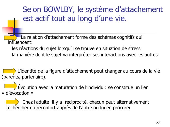 PPT - L’ATTACHEMENT PowerPoint Presentation - ID:4166763