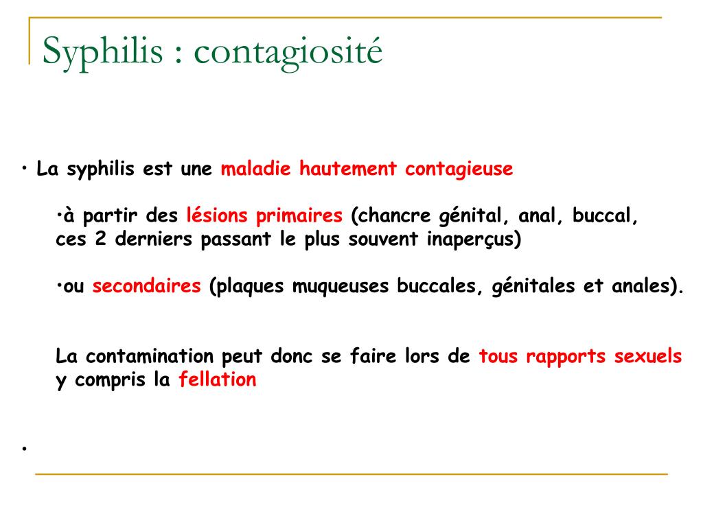 Ppt Syphilis Diagnostic Clinique 1 Powerpoint Presentation Free