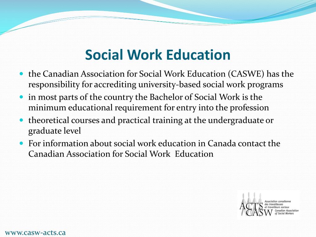 PPT - Canadian Association of Social Workers (CASW) and Social Work in ...