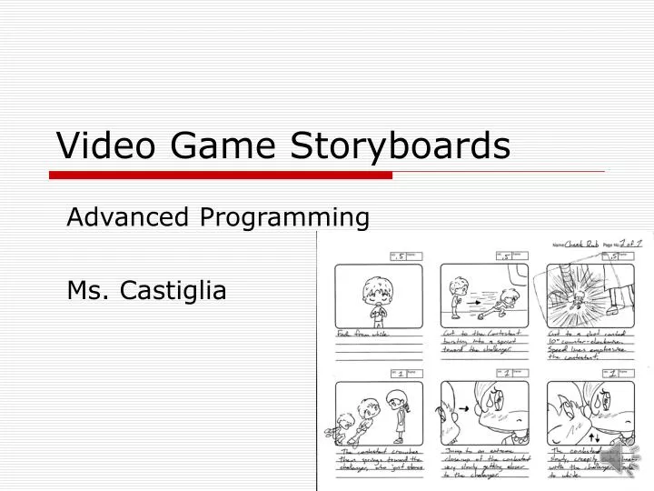 Ppt Video Game Storyboards Powerpoint Presentation Free Download Id 4167821