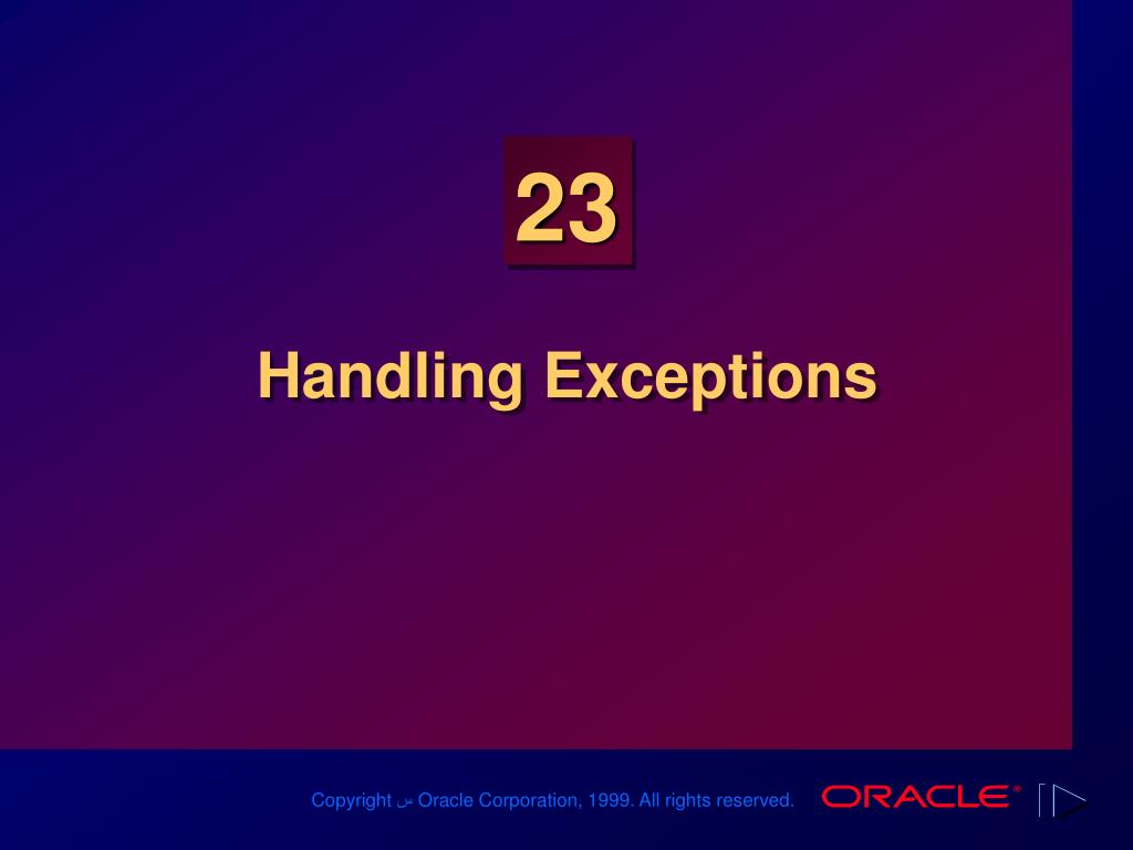 PPT - Handling Exceptions PowerPoint Presentation, free download -  ID:4167978