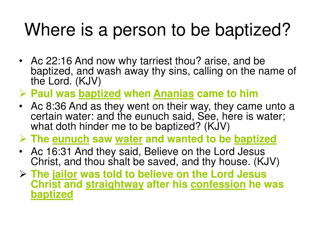 baptized baptism ppt powerpoint presentation water person