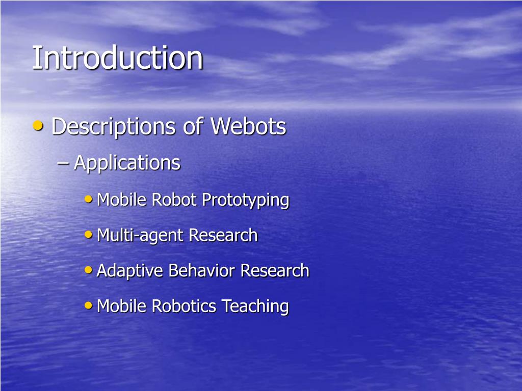 webots exercise curriculum files