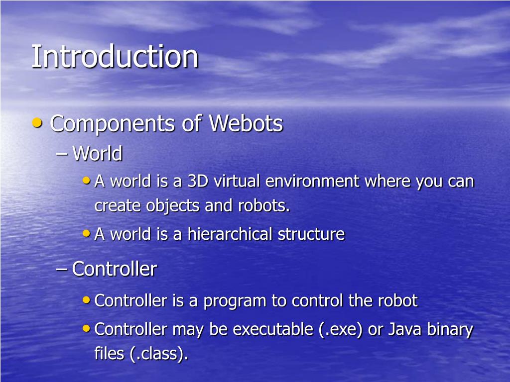 webots exercise curriculum files webots exercise curriculum files
