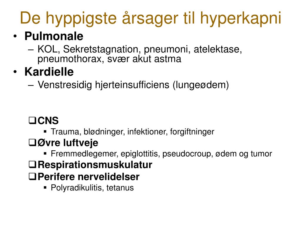 PPT - Lungesygdomme hos den akutte patient PowerPoint Presentation, free  download - ID:4172529