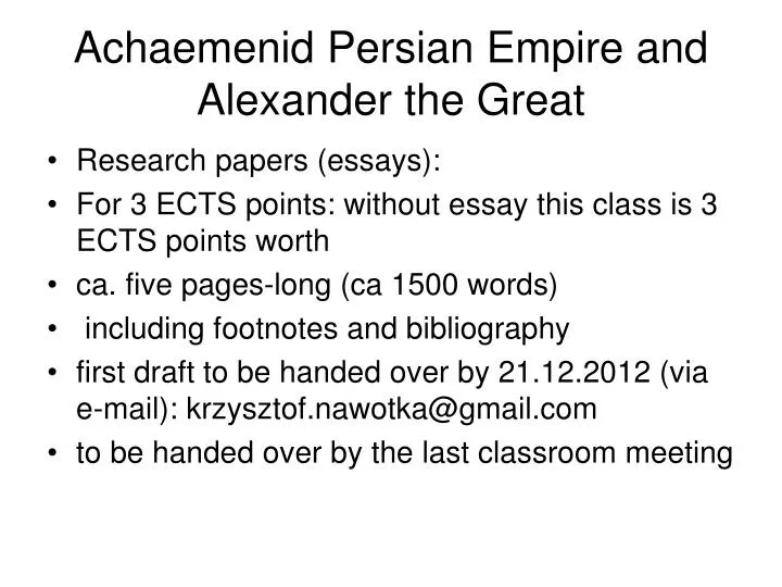 persian essay