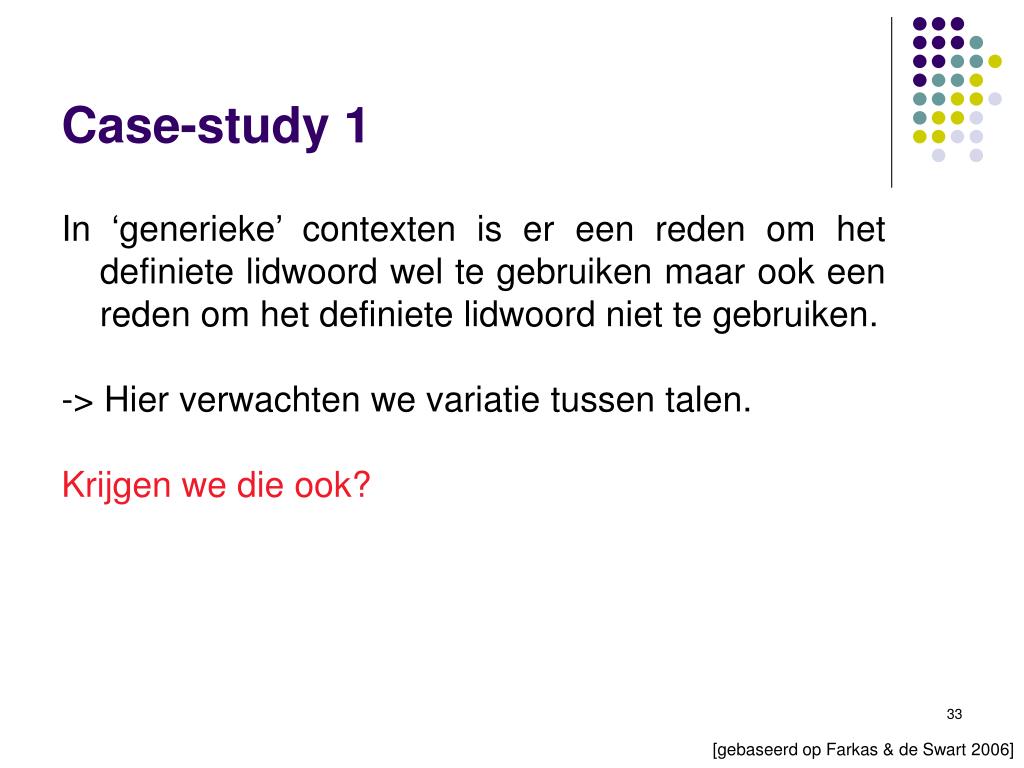 case study vertaling nederlands