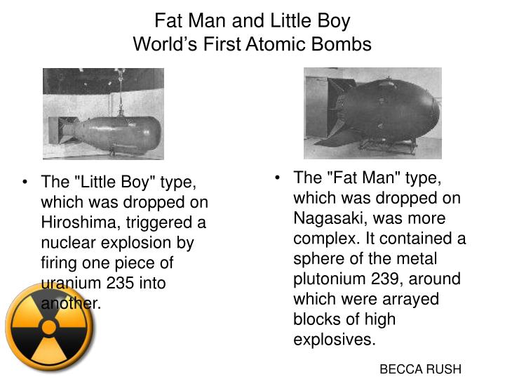 fat man and little boy An atomic bomb called fat man and little boy has dropped on your local theaters and among those caught in the mushroom cloud are paul newman, john cusack, bonnie bedelia -- and possibly the worst j robert oppenheimer ever to chainsmoke his way through a docudrama the actor is dwight schultz. fat man and little boy An atomic bomb called fat man and little boy has dropped on your local theaters and among those caught in the mushroom cloud are paul newman, john cusack, bonnie bedelia -- and possibly the worst j robert oppenheimer ever to chainsmoke his way through a docudrama the actor is dwight schultz.