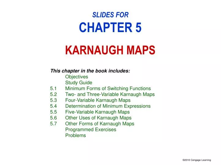 slides for chapter 5 karnaugh maps n.