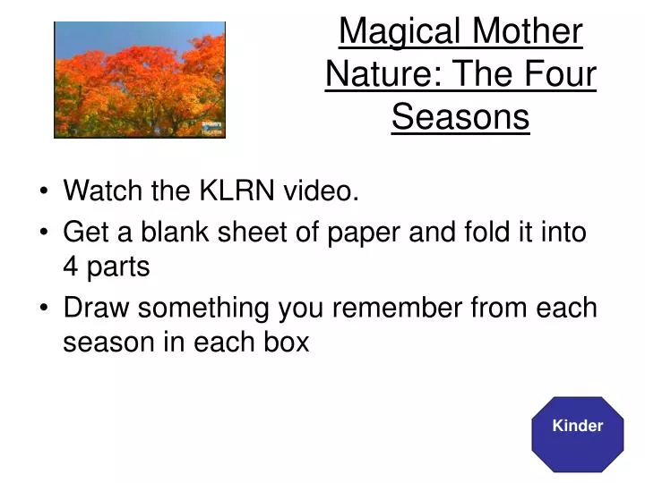 magical mother nature the four seasons n.