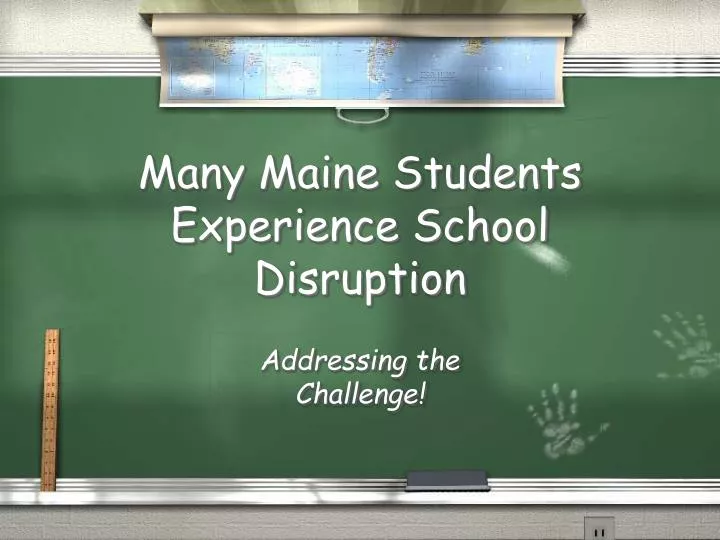 many maine students experience school disruption n.