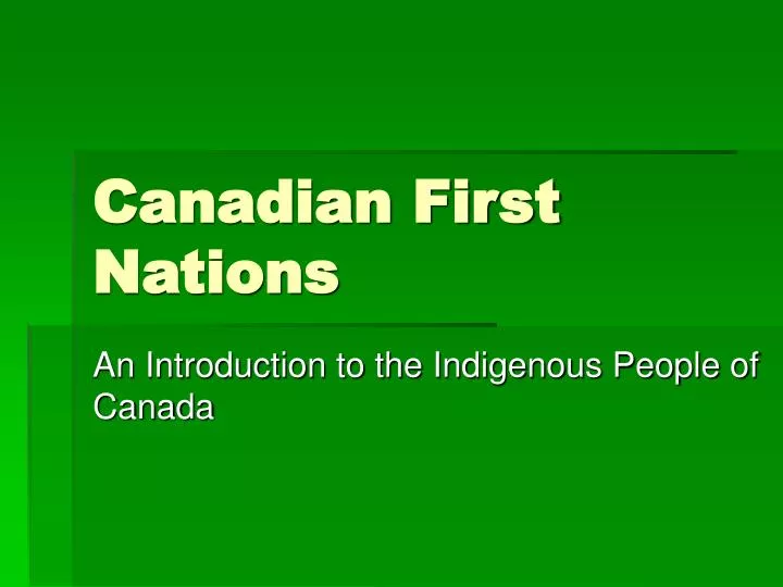 canadian first nations n.