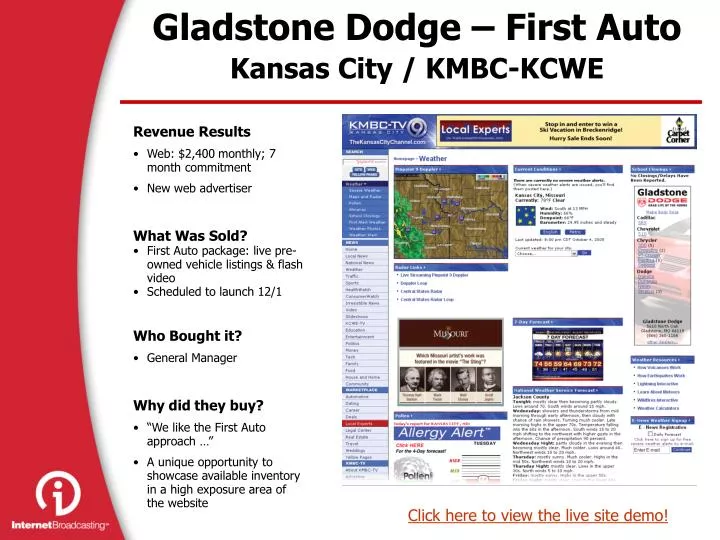 PPT Gladstone Dodge First Auto Kansas City / KMBCKCWE PowerPoint