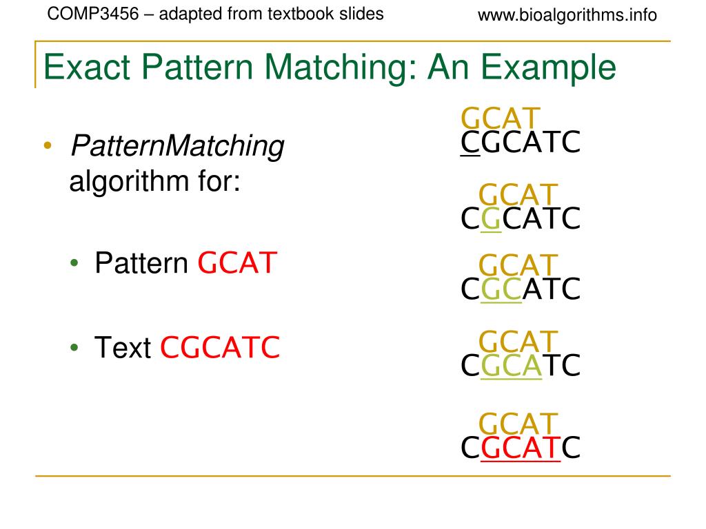 PPT Combinatorial Pattern Matching PowerPoint Presentation, free