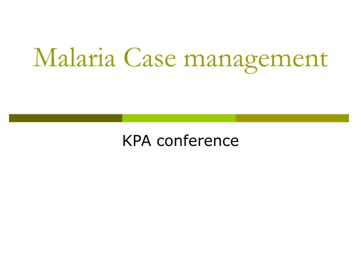 malaria case control study