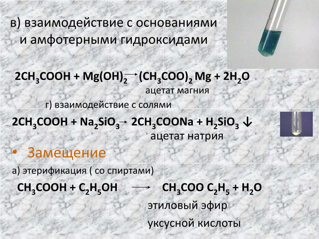 Сера плюс гидроксид натрия. Взаимодействие гидроксидов с кислотами. Взаимодействие ацетата натрия с серной кислотой. Взаимодействие оснований с амфотерными гидроксидами. Взаимодействие уксусной кислоты с ацетатом натрия.