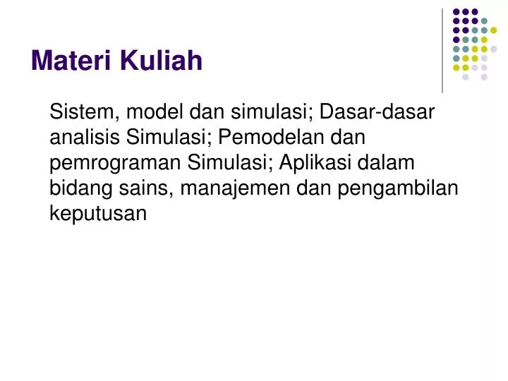 PPT - Materi Kuliah PowerPoint Presentation, free download - ID:4179142