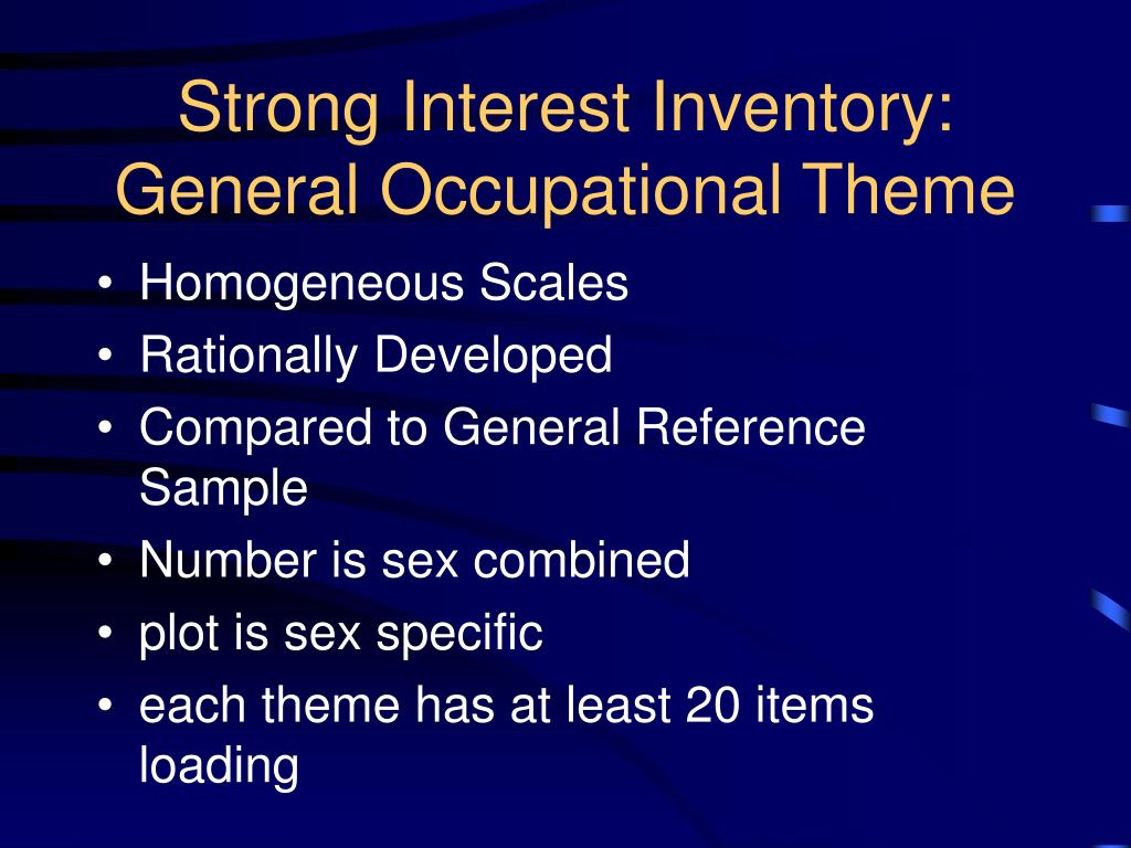 elevate strong interest inventory