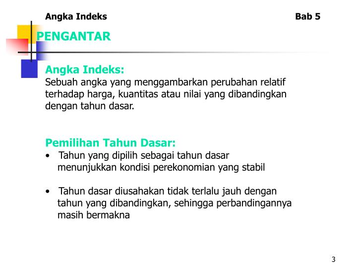 PPT - BAB 5 ANGKA INDEKS PowerPoint Presentation - ID:4179722