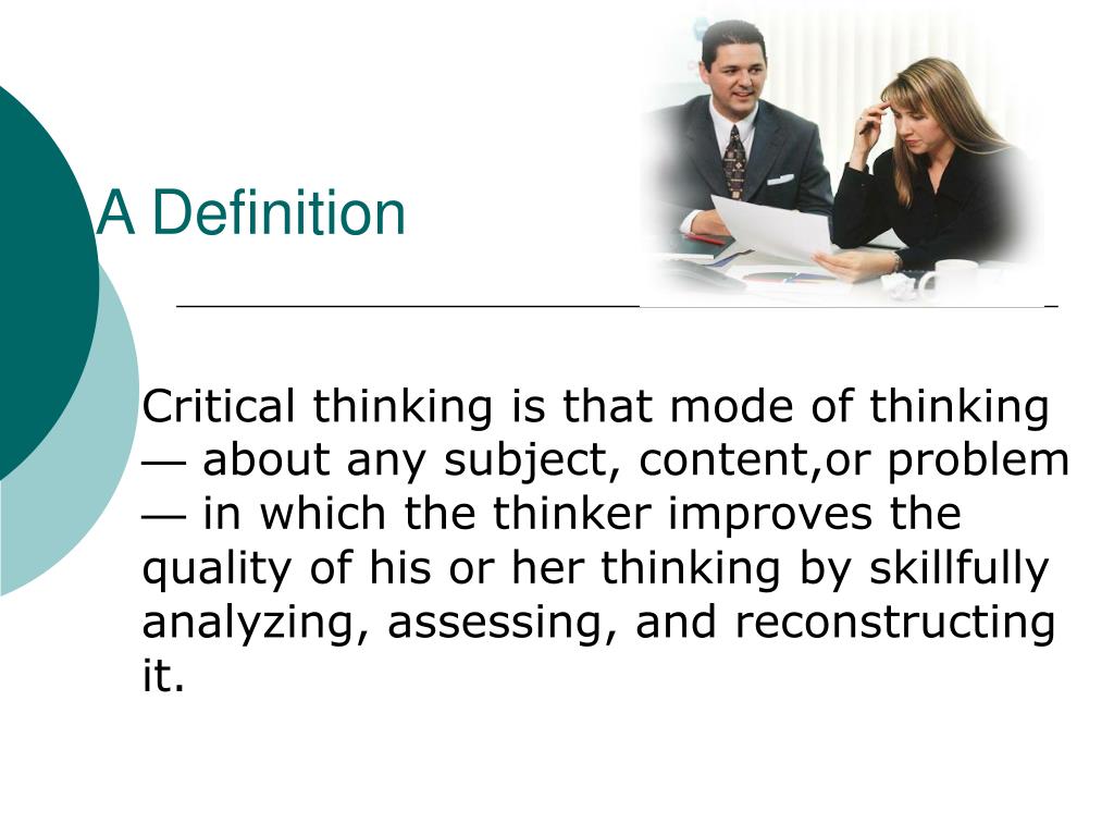 dictionary meaning for critical thinking