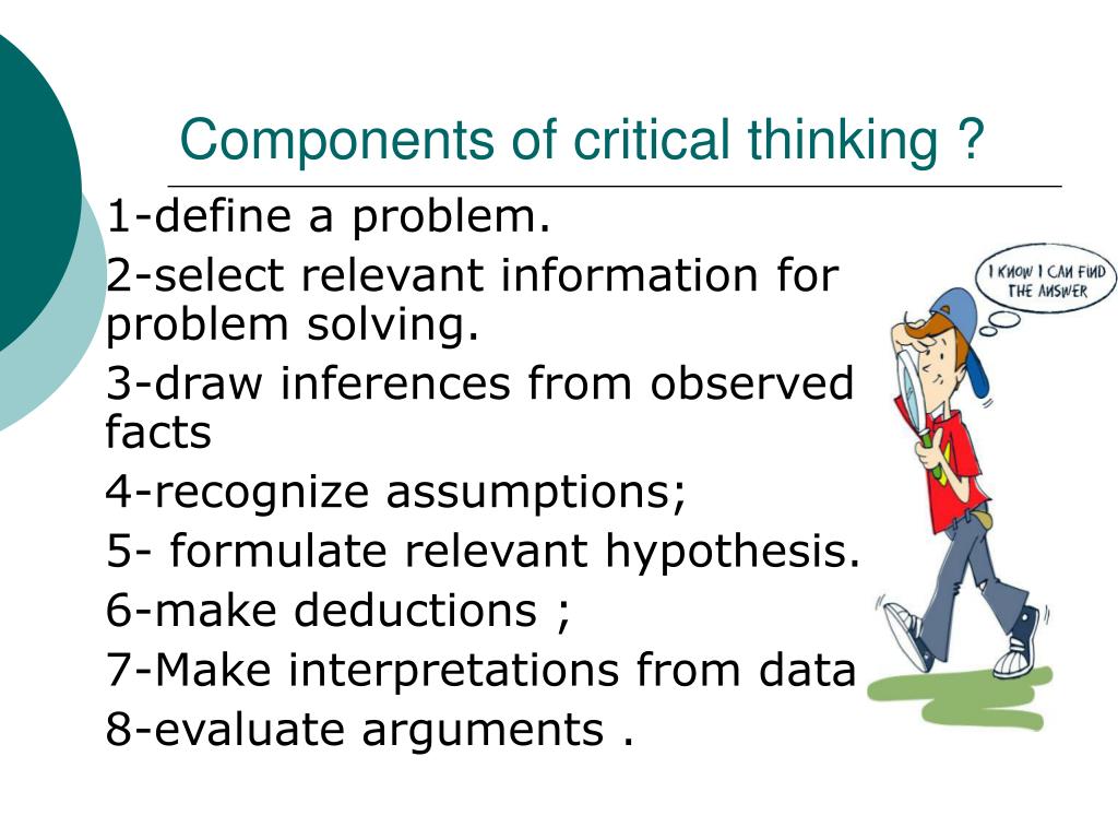 three components of critical thinking
