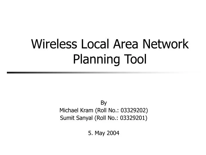 Wireless Network Planning Tools – KMFP